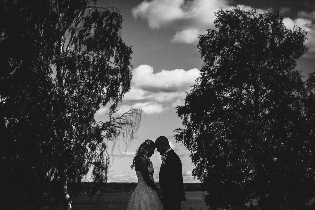 Brautpaar Silhouette - Portraitfotografie zur Hochzeit