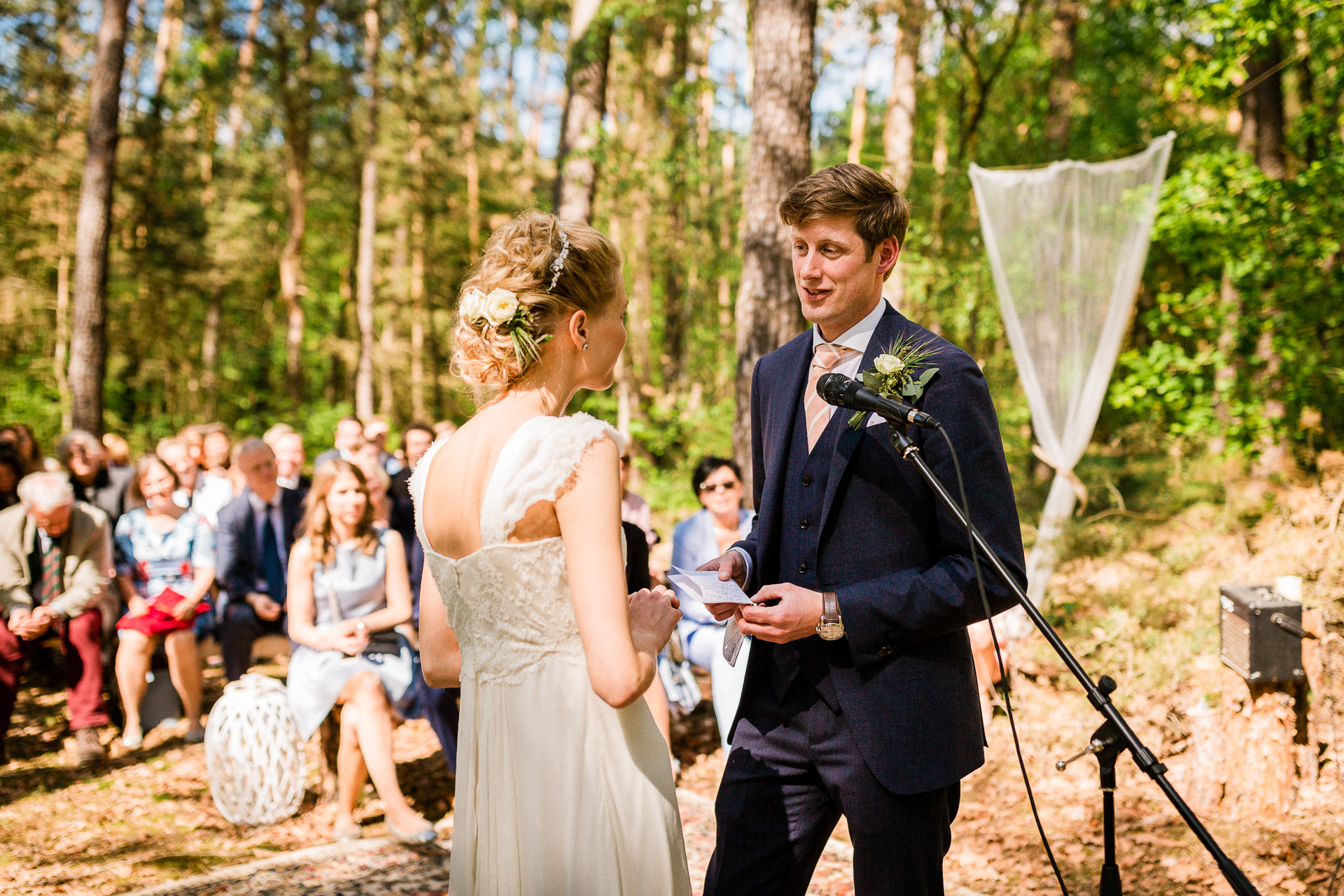 Freie Trauung im Wald - Eheversprechen des Bräutigams
