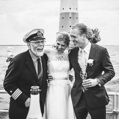 Lebendige Hochzeitsfotografie an der Nordsee