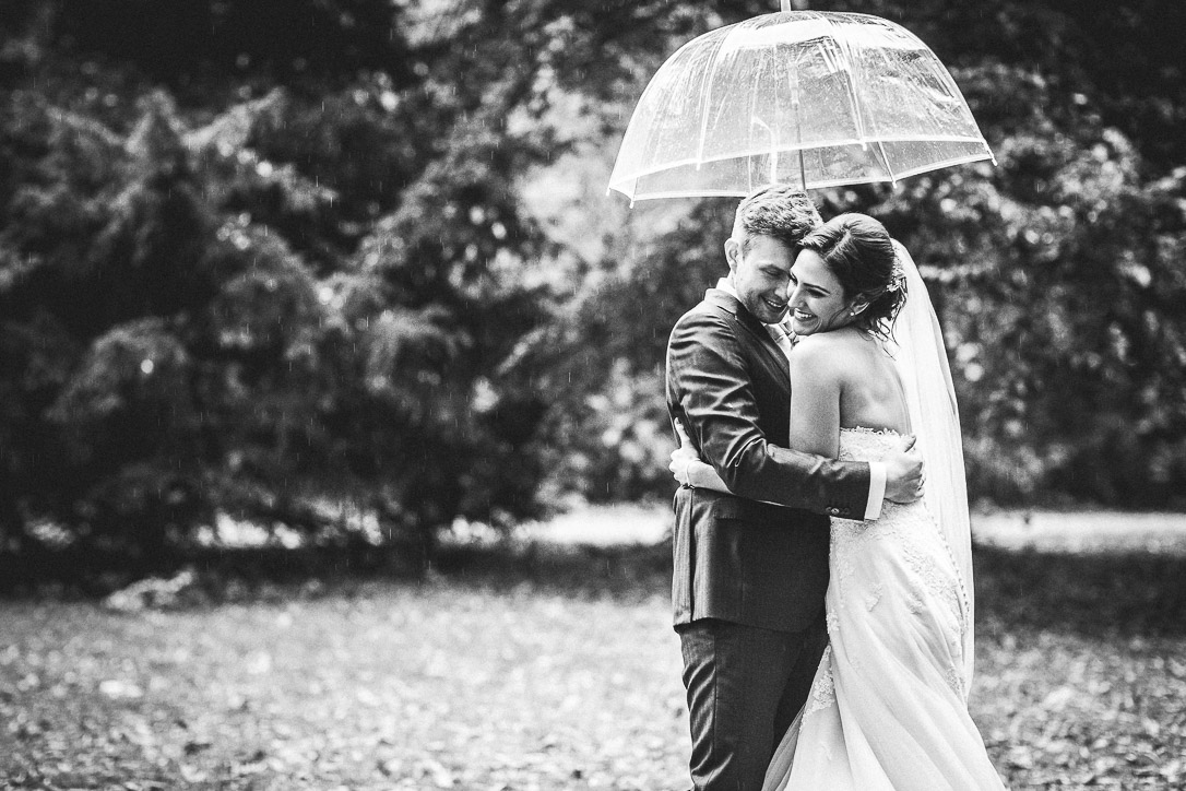 Hochzeitsfotografie im Regen