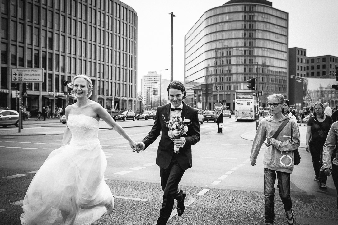 Hochzeitsfotografie am Potsdamer Platz